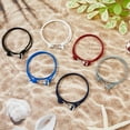 thumbnail image 5 of 6Pcs 6 Colors Survival Polyester Cord Bracelets Set with Alloy Shark Shape Clasps Double Line Multi-strand Bracelets Mixed Color 15-3/4 inch(40cm) 1pc/color, 5 of 7