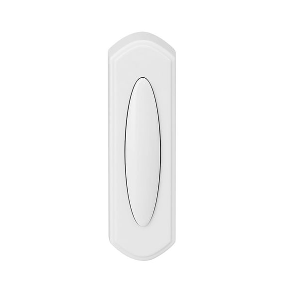 Globe Electric 91008668 Heath Zenith Plastic Wireless Push Doorbell Button - White