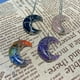 thumbnail image 4 of Collar de cristal con gema de cuarzo auténtico y luna creciente, collar de cristal curativo de cuarzo para mujer., 4 of 4