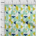 thumbnail image 1 of oneOone Organic Cotton Poplin Twill Fabric Parallelogram & Triangle Geometric Print Fabric By The Yard 42 Inch Wide, 1 of 4