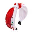 thumbnail image 3 of Adorno para la cabeza para suministros de fiesta Aro para el cabello navideño Foto roja y verde Diadema navideña Tocado navideño para damas y niñas rojo, 3 of 8