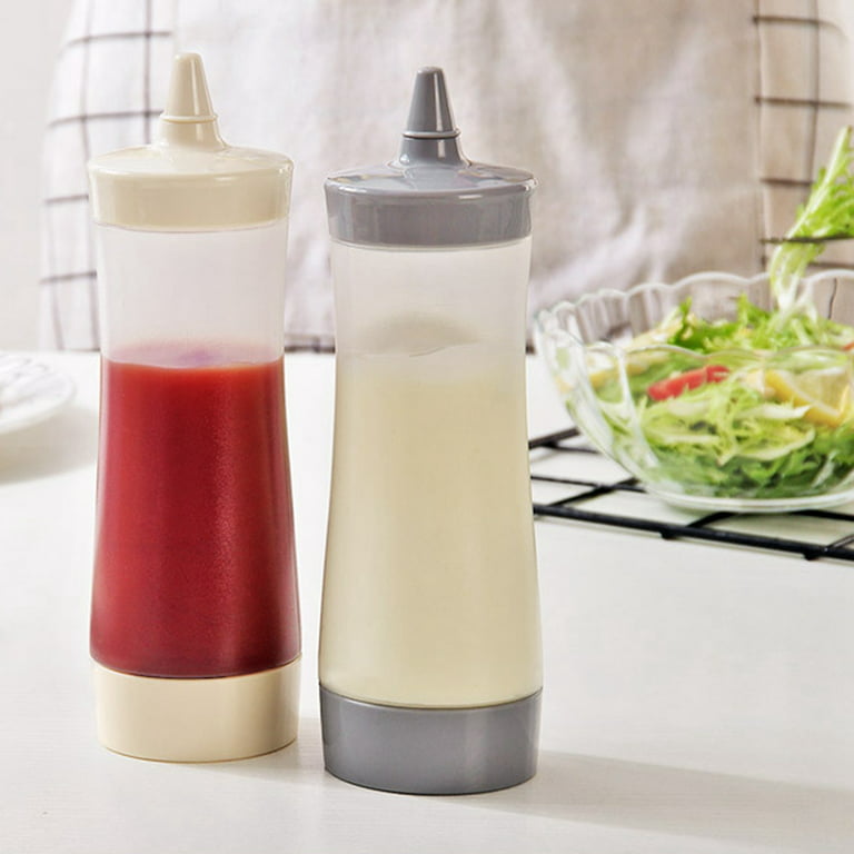 Leak Proof Refillable Condiment Container | Gray