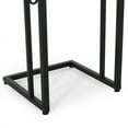 thumbnail image 5 of GDF Studio Agnes Modern Iron and Wood Square Top C Side Table, Set of 2, Black, 5 of 8