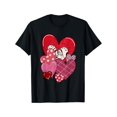 thumbnail image 2 of Happy Valentine's Day Men's T-shirt, Funny Valentine's Day Novelty Print T-shirt, Short Sleeve ValenCamisetas para mujer, lindas camisetas con estampado gráfico, de manga corta, estilo casual, para ve, 2 of 6