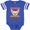 Football Blue and White, variant on Inktastic Protected by a Chihuahua Boys or Girls Baby Bodysuit
