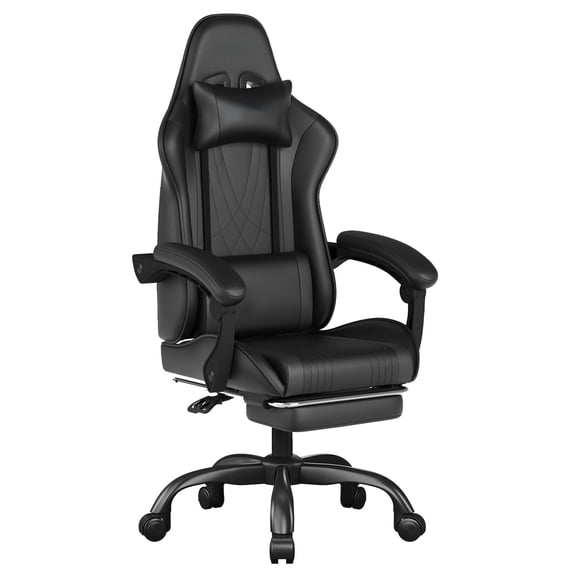 CloudRest Pro Gaming Chair with Headrest, Lumbar Support, Linkage Armrests, Reclining Backrest Gaming Chair