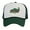 White/Forest Green, variant on Men's Fishing Cap Outdoor Bass Fisherman Trucker Hat, Black