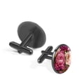 thumbnail image 2 of Peony Elegant Dress Shirt Cufflinks Made of Stainless Steel, Suitable for Formal Occasions, 2 of 6
