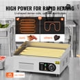 thumbnail image 4 of VEVOR Commercial Electric Griddle,1700W Countertop Flat Top Grill, 122℉-572 ℉ Adjustable Temp,17.72 x 11.81 x 0.39in Stainless Steel Griddle Grill with 2 Shovels and 2 Brushes for Home or Restaurant, 4 of 9