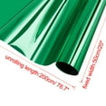 thumbnail image 2 of Privacy Window Film 20x78.7 Inch Anti UV Static Cling Heat Control Mirror Glass Film for Home and Office Green, 2 of 7