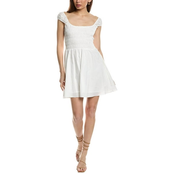 FAITHFULL THE BRAND womens Lene Mini Dress, XL, White