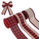 thumbnail image 1 of ColoMX 3 rollos de cinta a cuadros, cinta para envolver, cinta a cuadros, cinta navideña, manualidades, cinta de arpillera, cinta de embalaje, lazos, cinta, 5 yardas, 1 of 7