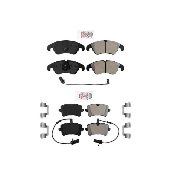 F&R Semi Metallic Disc Brake Pads for 345MM TRW Calipers Audi A6 Quattro 16-18