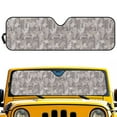 thumbnail image 2 of Uorisanigo Windshield Sun Shade for Jeep Wrangler, Camo Hunting Forest Car Sunshade Cover for Windshield Blocks UV Rays,Shade Heat Shield Compatible with Jeep Wrangler JL JK Gladiator, 2 of 7