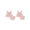 thumbnail image 2 of BemeyourBBs Infant Baby Girls Summer Clothes Plaid Gingham 2 Pieces Smocked Outfit Fly Short Sleeve Camisole Tank Vest Top with Elastic Waist Shorts Set, 2 of 9