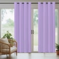 thumbnail image 3 of Outdoor Curtains for Patio Waterproof, Purple Windproof Pravicy Outside Porch Blackout Curtain, Modern Pure Lavender Purple Sun Blocking Grommets Curtains for Cabana Gazebo 2 Panels 54"x108", 3 of 9