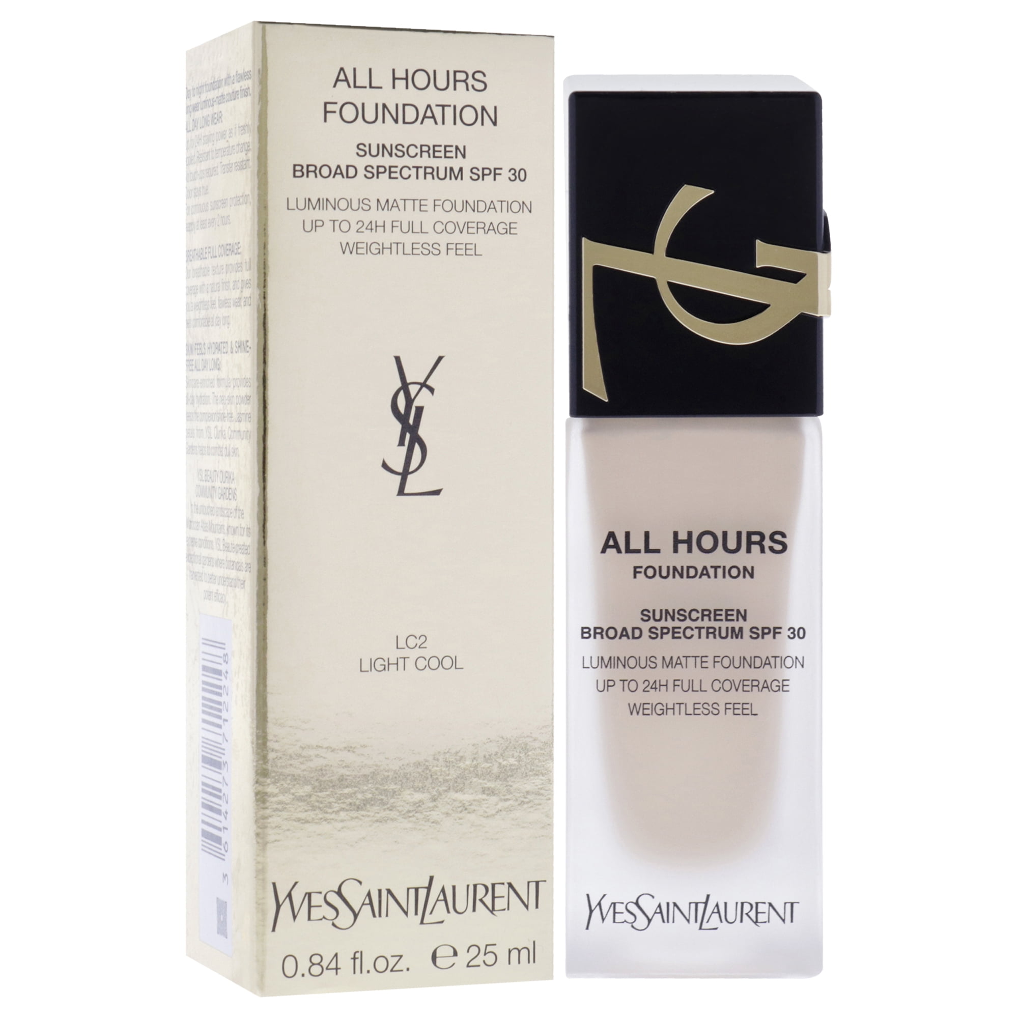 ファンデーション Yves Saint Laurent ALL HOURS FOUNDATION Yves Saint Laurent All Hours Foundation SPF 30 - LC2 Light