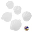 thumbnail image 1 of Transparent Silicone Split Cups for Mixing Paint and Epoxy 5Pcs Set for DIY Art Supplies Storage Use, 1 of 9