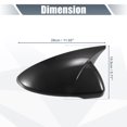 thumbnail image 3 of Unique Bargains Pair Car Rear View Mirror Cover Cap Overlay Black Carbon Fiber Pattern for Kia Forte Cerato K3 Guard Cap, 3 of 7