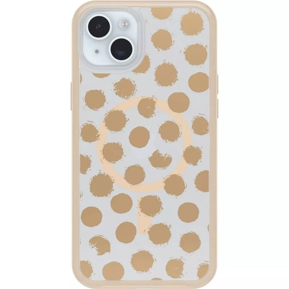 Restored OtterBox SYMMETRY SERIES Clear Case for iPhone 15 Pro - Dotting Around (Refurbished)