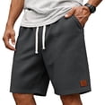 thumbnail image 2 of GrmtClth Shorts Men Casual Elastic Waist Lightweight Sweat Shorts Summer Athletic Stretch Shorts Beach Jogging Shorts with Pocket Gray XL, 2 of 7