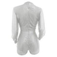 thumbnail image 4 of Jumpsuit Fashion Slim Long Sleeve Slit Sequin Jumpsuit Women Cute New Years Eve Outfits Bridal Shower Outfit for Bride Wedding Pants Suits Jumpsuit plus Size Women Wedding Pant Suits Harem Jumpsuit, 4 of 4