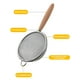 thumbnail image 5 of Colador de malla fina para leche de soja | Cuchara de cocina con filtro fino para eliminar residuos | Colador de cocina con mango de madera para filtrar harina, azúcar y café, 5 of 9