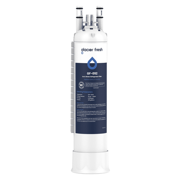 GLACIER FRESH FPPWFU01 Water Filter Replacement for Frigidaire PurePour FPPWFU01, Compatible with Electrolux EPPWFU01, PureAdvantage PurePour PWF-1, NSF42, 1 Pack