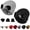 2pcs C, variant on 2PCS Goggle Knit Beanie with Goggles Unisex Goggle Knitted Beanie Hat Windproof Warm Winter Skull Cap