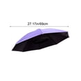 thumbnail image 3 of Travel Hat Umbrella - Hands-Free Sun & Rain Protection, Adjustable Headband, Lightweight & Foldable Design, Outdoor Activities, Purple, JKODE, 3 of 9
