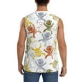 thumbnail image 4 of Haiem Men's Cartoon Monkey Print Tank Tops Summer Sleeveless Cut Off Workout T-Shirts Fitness Vest Athletic Undershirts-Small, 4 of 8