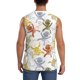 thumbnail image 4 of Balery Cartoon Monkey Camisetas sin mangas para hombre, absorbe la humedad y protege contra el mal olor.-Large, 4 of 7