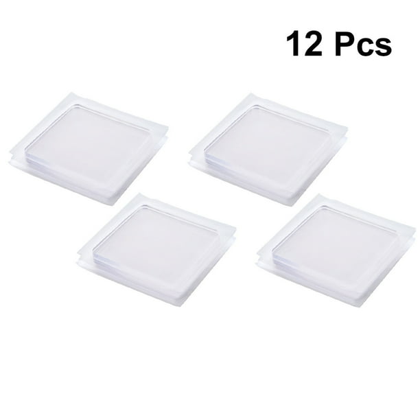 BESTYASH 12Ud Almohadillas Transparentes Antideslizantes Autoadhesivas Para Muebles Protección Suelos Hogar