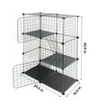 Sennaux Cat Cage DIY Metal Wire Kennel Cat Playpen Detachable Crate for Indoor Cats
