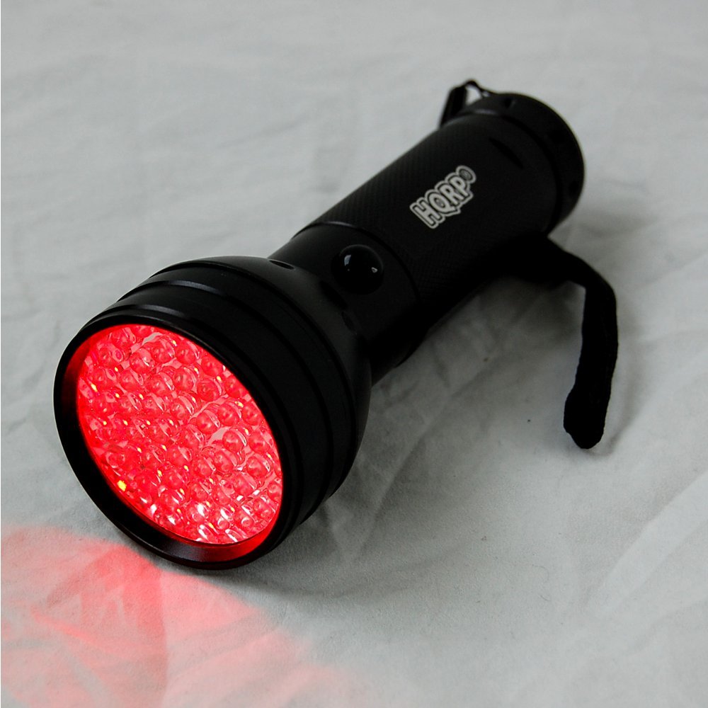 HQRP 51 LEDs Red Light Flashlight for Night Astronomy Viewings or 