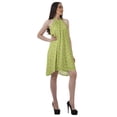 thumbnail image 3 of Moomaya Halter Neck Plus Size Tunic Rayon Sleeveless Tank Top Mini T-Shirt Dress, 3 of 4