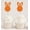 Orange, variant on Darling Souvenir, Orange Easter Bunny Rabbit Cupcake Toppers Dessert Decoration Cupcake Toppers - Pack Of 20