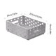 thumbnail image 3 of Caja de almacenamiento plegable con ventilación hueca para organizar el escritorio de la cocina o el tocador: contenedor plegable de plástico para cosméticos, material de oficina y artículos de u, 3 of 6