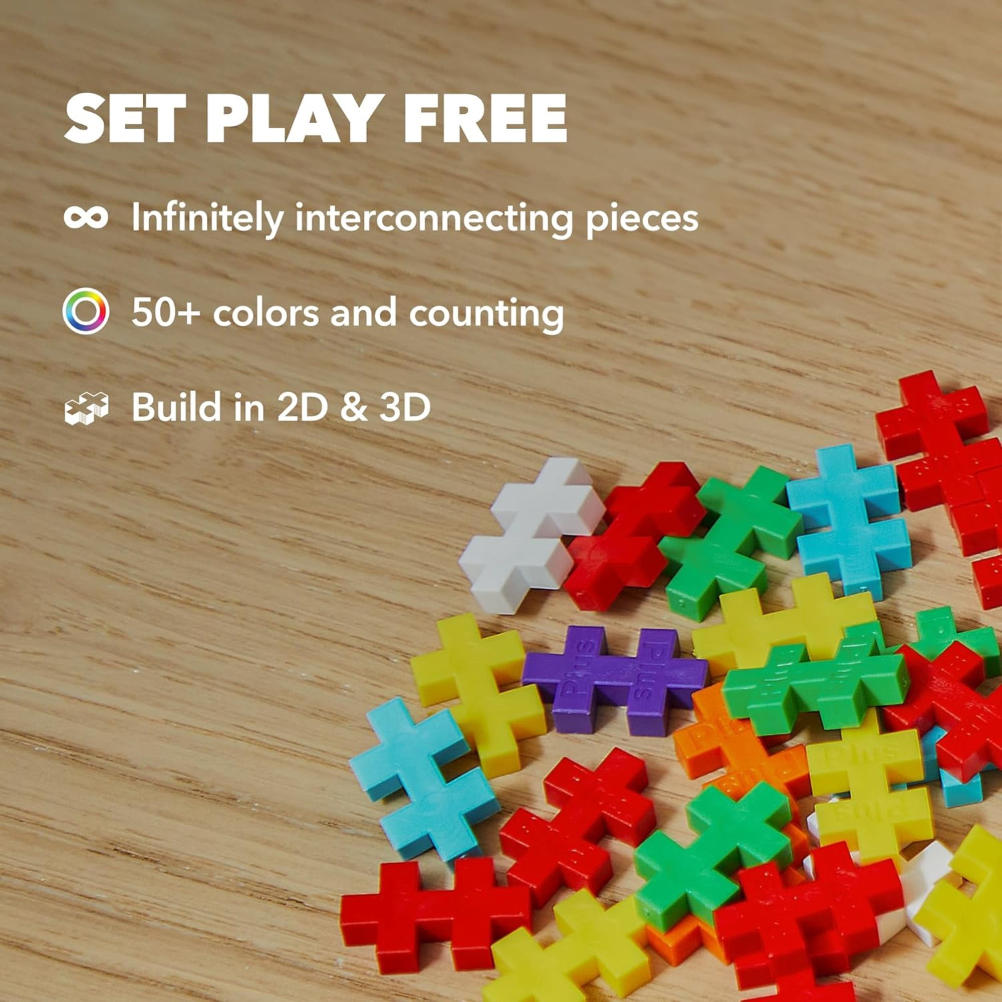Plus-Plus: Super Tube - Neon Color Mix - 500 Pieces – Construction Building STEM Toy, Interlocking Mini Puzzle Blocks, Open Play Set, Kids Ages 5+
