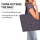 thumbnail image 2 of Balery Bat Purple Bolsa Tote Estilo Estético con Cremalleras, Bolsa de Hombro, Bolsa de Compras Grande y Plegable, 2 of 8
