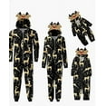 thumbnail image 2 of Elippeo Family Matching Clothes Christmas Sleepwear, Cartoon Elk/Snowman Print Long-Sleeve Zipper Hood One-Piece Jumpsuit, 2 of 10