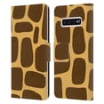 thumbnail image 1 of Head Case Designs Officially Licensed Grace Illustration Animal Prints Giraffe Leather Book Wallet Case Cover Compatible with Samsung Galaxy S10, 1 of 6