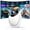 Gray+White/1080P, variant on Salange Projector 4K 1080P Support with Bluetooth and WiFi 6, Auto Correction/Focus, Mini Projector Smart for Movie Projection