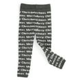 thumbnail image 2 of Infants & Toddlers Wool Knitted Winter-Thick Thermal Leggings | Digital Design Merry Christmas Text (Charcoal, 2T), 2 of 5