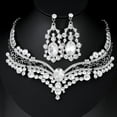 thumbnail image 7 of VMENG YZYI Noble Crown Design Jewelry Set For Women,champagne gold Luxury Crystal And Diamond Necklace Earrings Set, Wedding Banquet Party Evening Dress Wear Gifts, 7 of 7