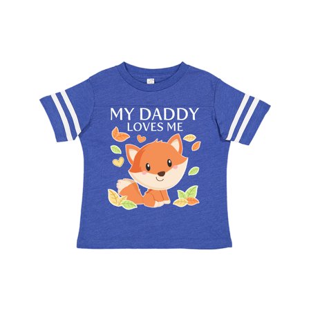 

Inktastic My Daddy Loves Me- little fox Gift Toddler Boy or Toddler Girl T-Shirt