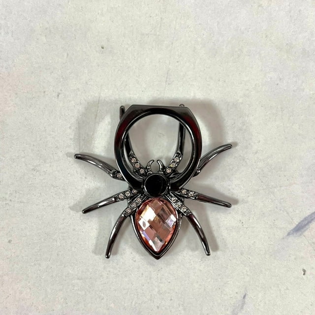WODOXIN Pink Zinc Alloy + Adhesive Spider Phone Holder, 360° Adjustable Multi-Angle, Convenient and Stable Design, Suitable for Phones and Tablets.