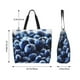 thumbnail image 5 of Balery Blueberry Bolsa Tote Estilo Estético con Cremalleras, Bolsa de Hombro, Bolsa de Compras Grande y Plegable, 5 of 8
