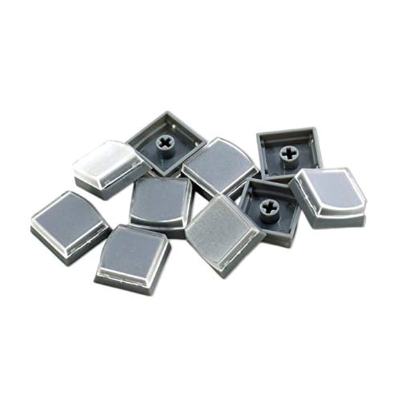 X-keys Keycap Compatible Cherry MX (Lot de 10) (1x1, Gris)
