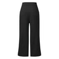 thumbnail image 6 of Women'S Pants Women'S Casual Pants Black Pants Women Lounge Pants High Waisted Trousers With Pockets Womens Capris for Summer, 6 of 6